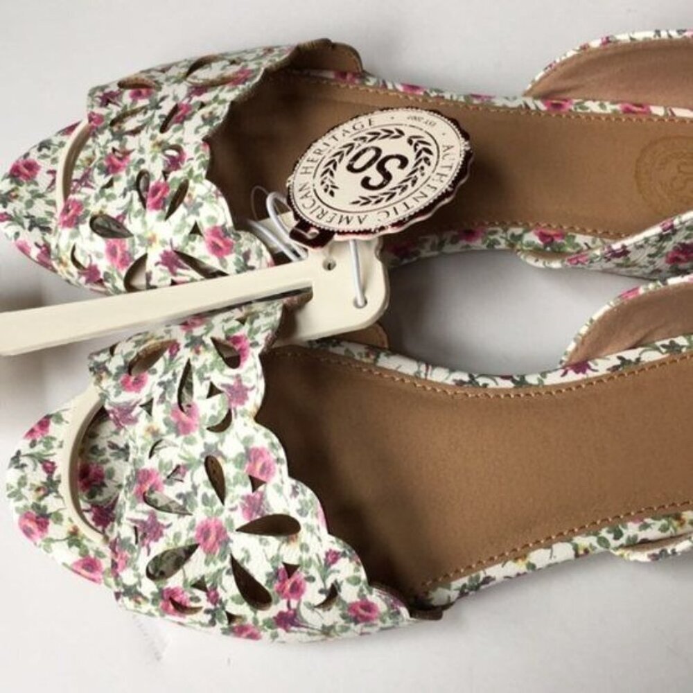 SO Loach Floral Flats Shoes New Size 8 - Picture 6 of 7